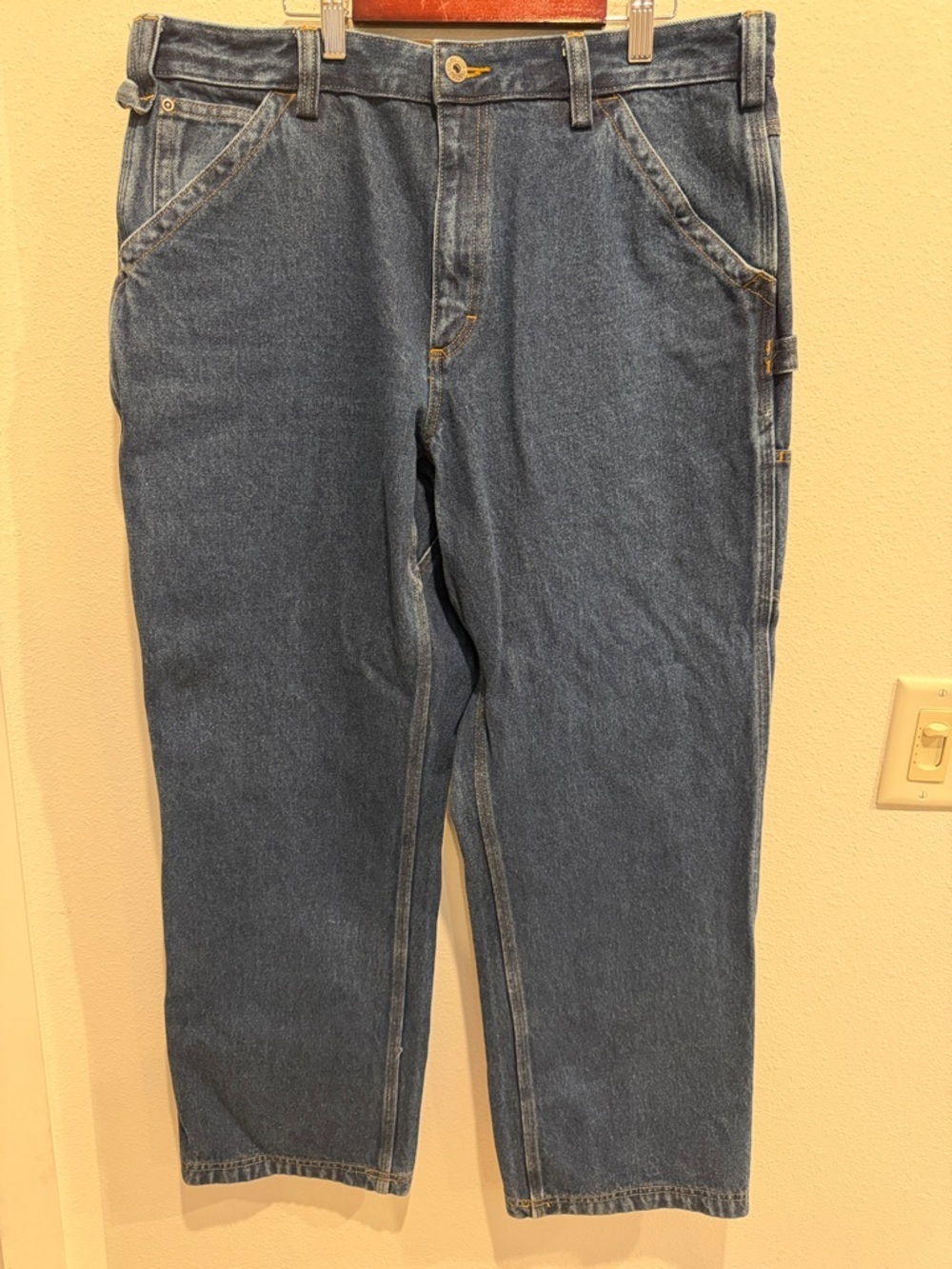 Duluth Trading Co Blue Relaxed Fit Carpenter Jeans